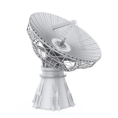 Satellite Dish Antenna Isolated