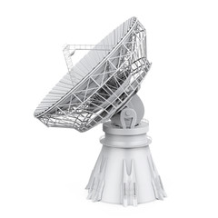 Satellite Dish Antenna Isolated