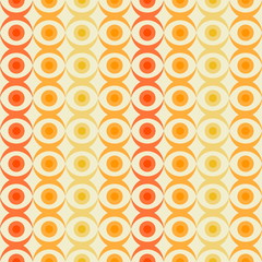 Abstract retro dotted flat seamless pattern with geometric garla