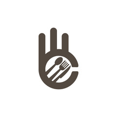 Restaurant Service Abstract Logo Template Symbol Icon
