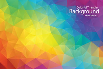 Colorful Geometric Triangle Background