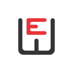 WE letter logo design vector