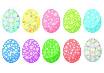 easter egg design on white background illustration vector