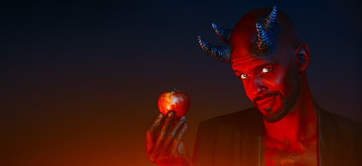 apple from angry demon