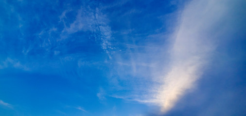 Fototapeta na wymiar Beautiful Blue Sky With Clouds