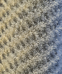 Background of a sheet of slate covered with frost