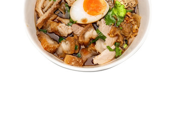 Paste of rice flour ,Street food in Thailand