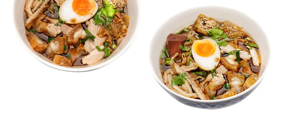 Paste of rice flour ,Street food in Thailand