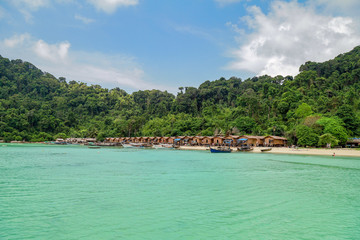 Surin Islands, Phang Nga Province, Thailand. One of attraction tourist in Thailand with blue sea and local life.