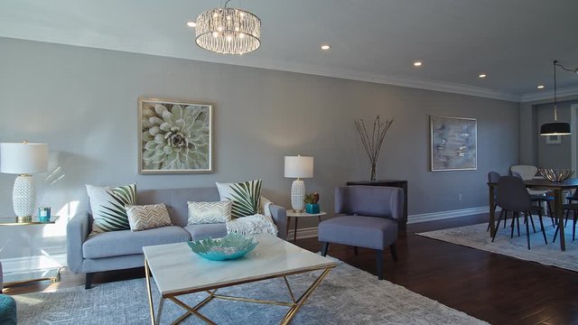 Living room interior. North America House.