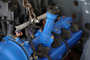 Fototapeta premium Race car's engine detail