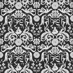 Golden baroque rich luxury vector pattern
