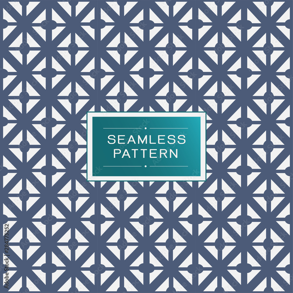 Poster retro seamless pattern with simple shape geometric concept. endless pattern on background, vector il