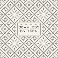 Seamless pattern with abstract shape and simple geometric concept. Endless pattern on background, vector illustration