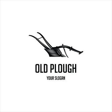 old plough vintage  logo