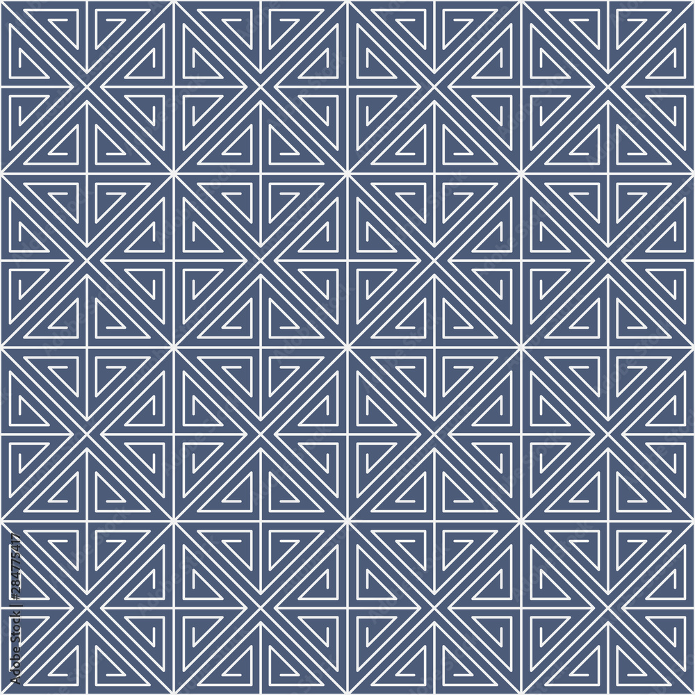 Poster vector seamless pattern and modern stylish texture. repeating geometric tiles with grid pattern.