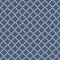 Vector seamless pattern and modern stylish texture. Repeating geometric grid background with linear square.