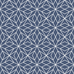 Vector seamless pattern and modern stylish texture. Repeating geometric grid background with linear herringbone..