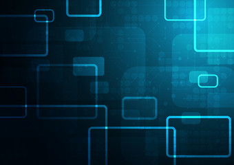 High tech technology geometric