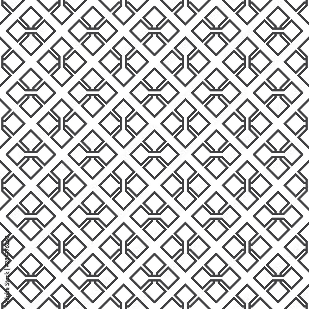 Poster vector seamless pattern and modern stylish texture. repeating abstract geometric tiles with grid pat