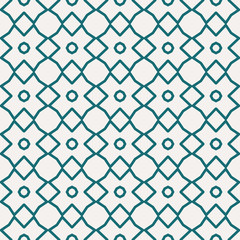 Fototapeta premium Vector seamless pattern and modern stylish texture. Repeating abstract geometric tiles with simple grid pattern.