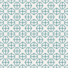 Vector seamless pattern and modern stylish texture. Repeating abstract geometric tiles with simple grid pattern.