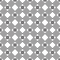 Vector seamless pattern and modern stylish texture. Repeating abstract geometric tiles with simple grid pattern.