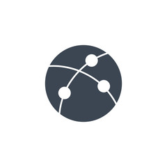 Internet related vector glyph icon. Isolated on white background. Vector illustration.