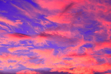 雨上がりの夕景　夏　秋