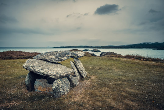 Neolithic wedge tomb at Altar in Ireland