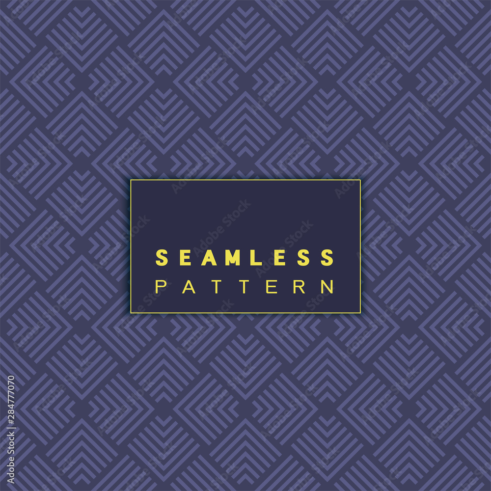 Poster vector seamless mosaic pattern and repeating thai modern basketry pattern style on blue background.