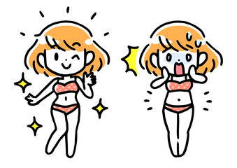 自分磨きをする女性