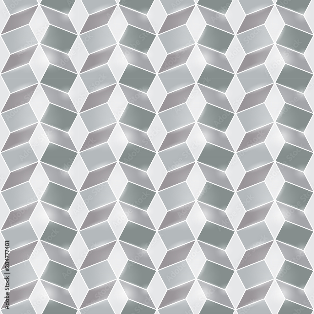 Poster 3d metal textured seamless pattern background with block structure. vector illustration