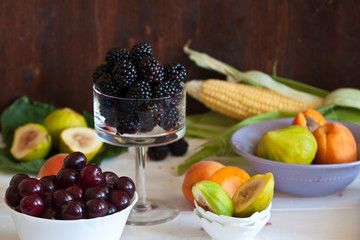 Decorated food on a festive table