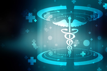 Fototapeta na wymiar 2d illustration Health care and medical logo 
