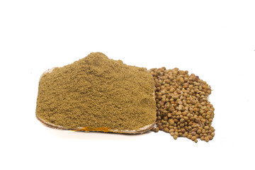 Image of spices isolated close up.