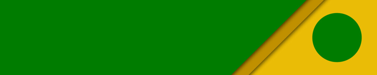 elegant banner green, brown and yellow colors for website