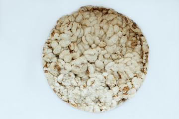 Slices - healthy breakfast on a white background
