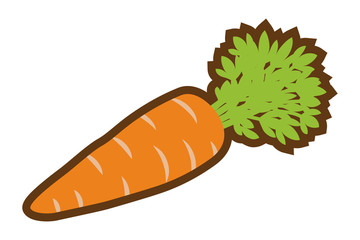 ニンジン　アイコン　線画