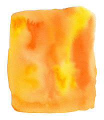 Orange and Yellow Watercolor Texture, Stain, Banner, Template