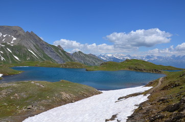 Naklejka premium Randonnée des 5 lacs forclaz