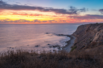 Fototapeta premium Vicente Bluffs Reserve after Sunset