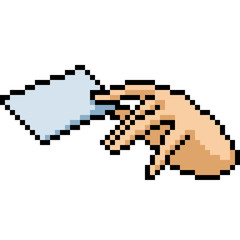 vector pixel art draw card