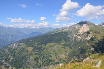 Vue panoramique Mont-Blanc PeiseyNancroix Plan Peisey