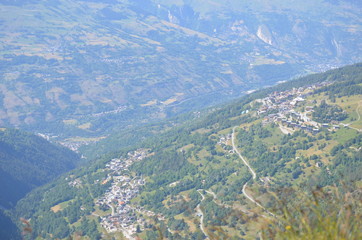 Vue a&eacute;rienne Plan Peisey Peisey-Nancroix