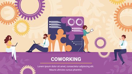 Businessmen and Businesswomen Coworking Group