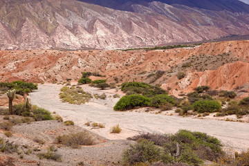 Los Colorados, colorful valley in Jujuy Province, Argentina