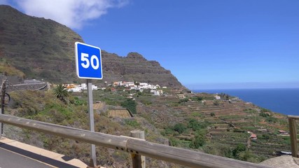 Trip through La gomera island in Spain in 4k slow motion 60fps