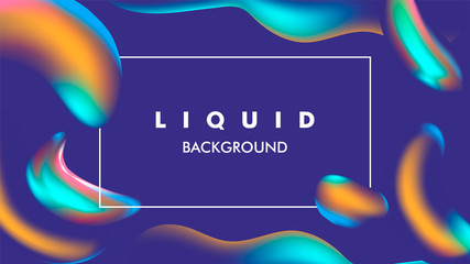 Fototapeta premium color Liquid vector background illustration
