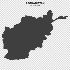 map of Afghanistan on transparent background